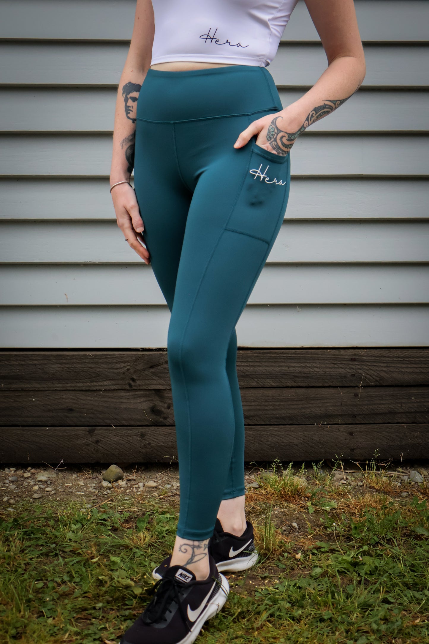 Tall Girl Premium Monarch Leggings - Deep Green