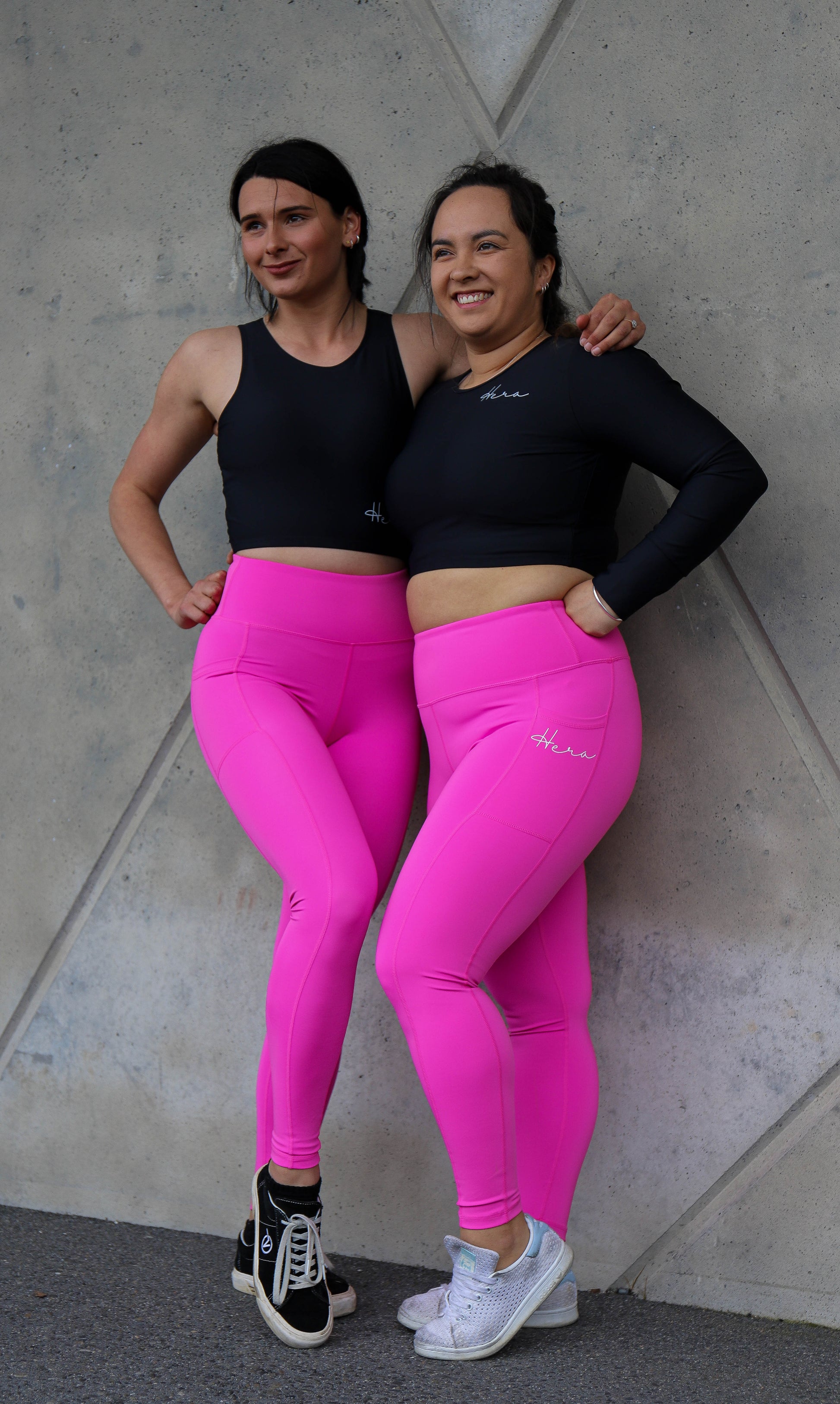Tall Girl Premium Monarch Leggings - Vibrant Pink – Hera Fitness NZ