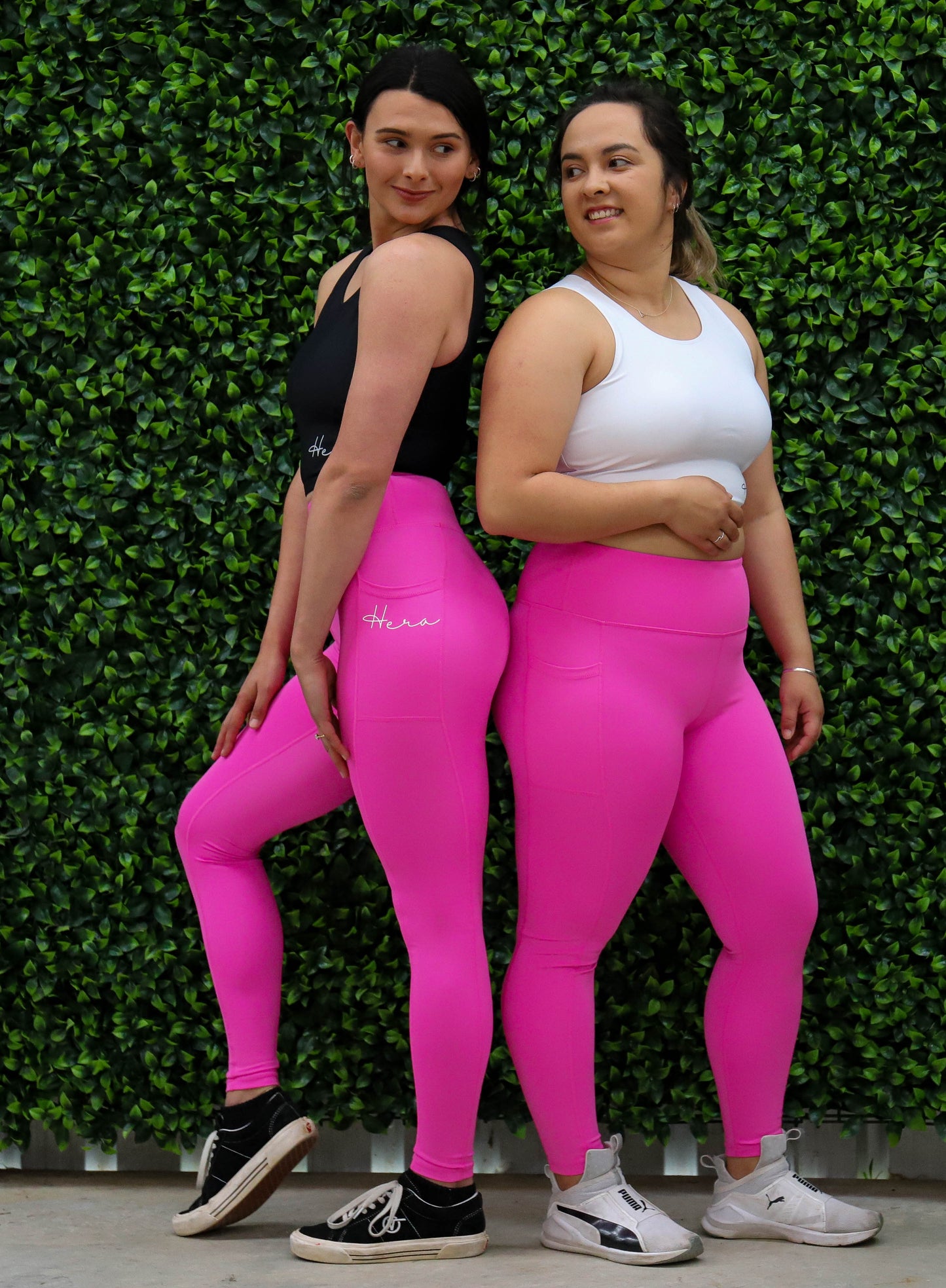 Tall Girl Premium Monarch Leggings - Vibrant Pink