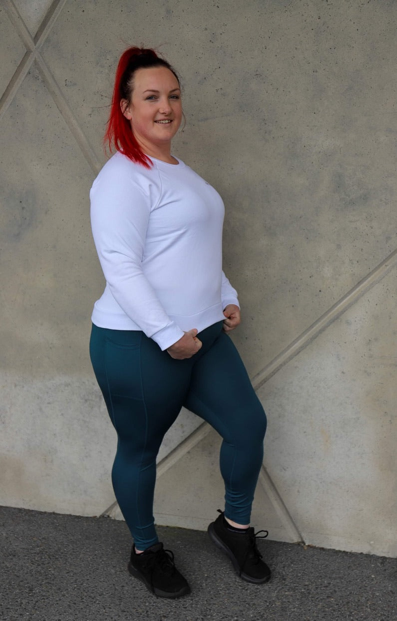 Short Girl Premium Monarch Leggings - Deep Green