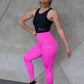 Tall Girl Premium Monarch Leggings - Vibrant Pink