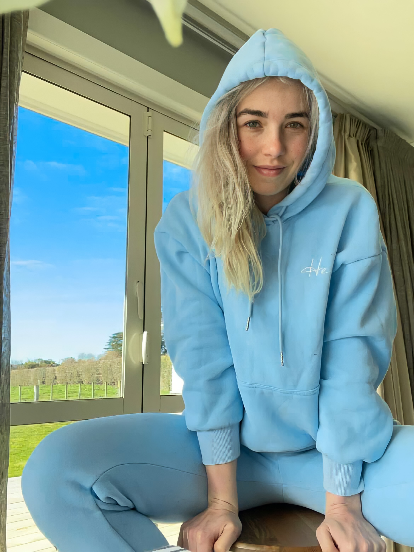 Dreamy Loungewear Hoodie - Sky Blue